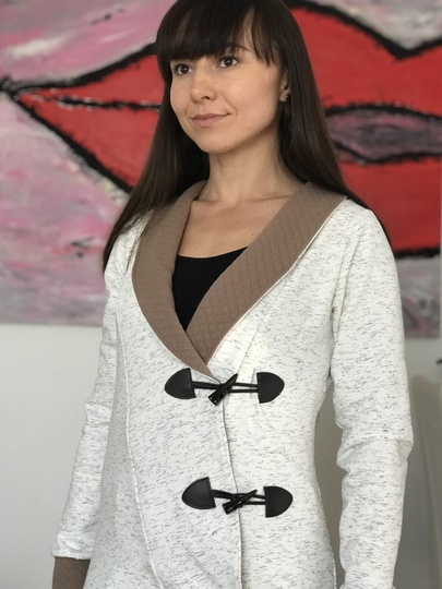 Ebook Schnittmuster Nähanleitung Schalkragenshirt Jacke Lady Anna