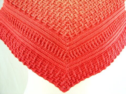 Häkelanleitung Tuch "Salmone"