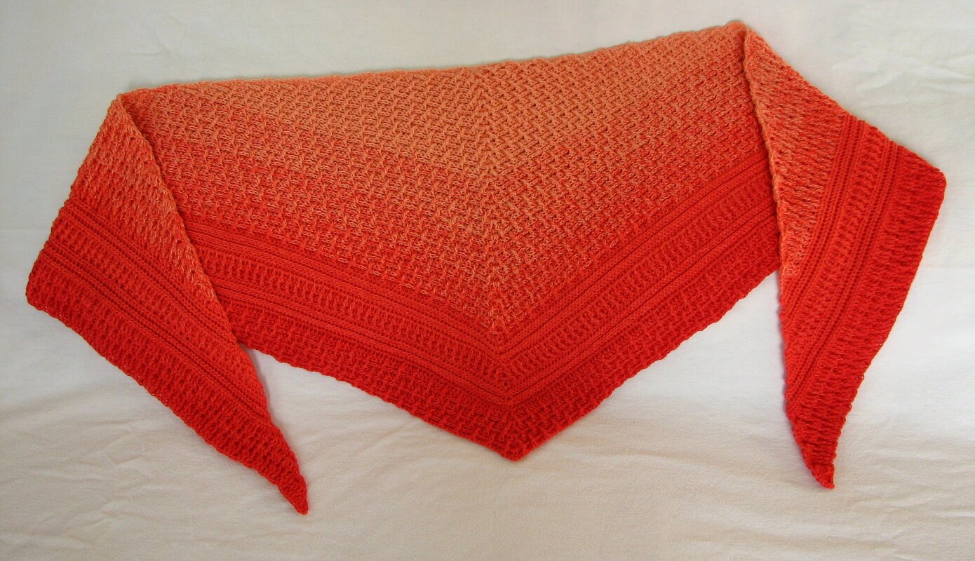 Häkelanleitung Tuch "Salmone" - Bild 5