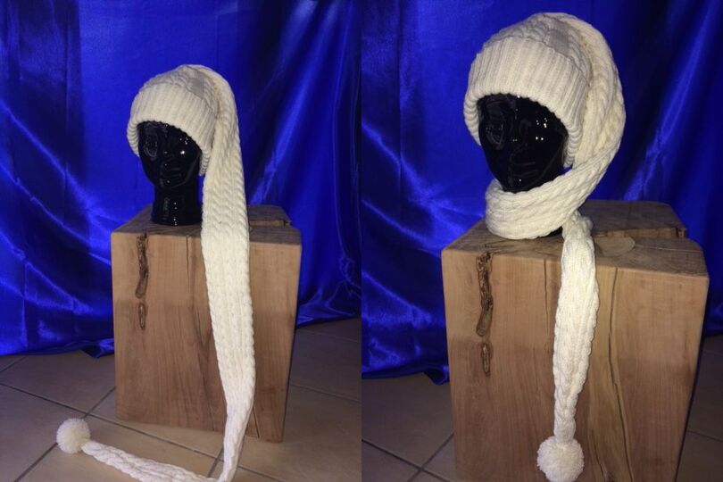 Rapunzel Mütze - Mütze und Schal in Einem!