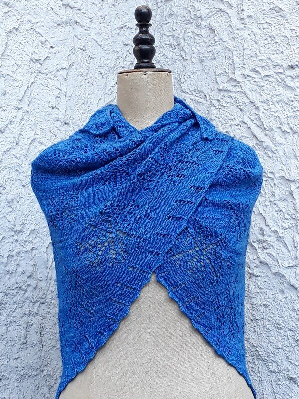 Strickanleitung Tuch "Schneeflocke" NEU in 2 Grössen