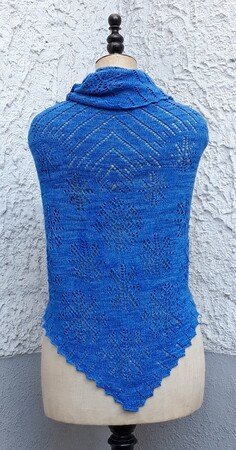 Knitting Pattern Scarf "snowflake" NEW in 2 sizes