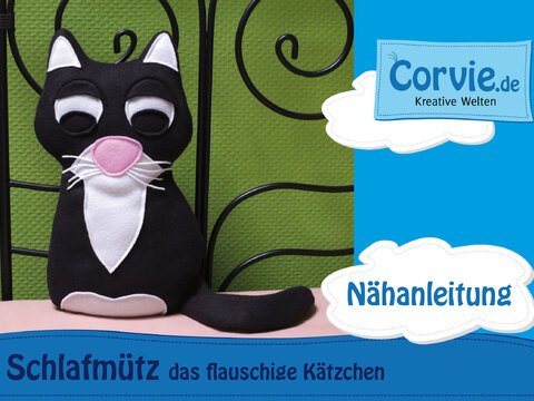 Schlafmütz das Kätzchen - Nähanleitung + Schnittmuster in 2 Größen