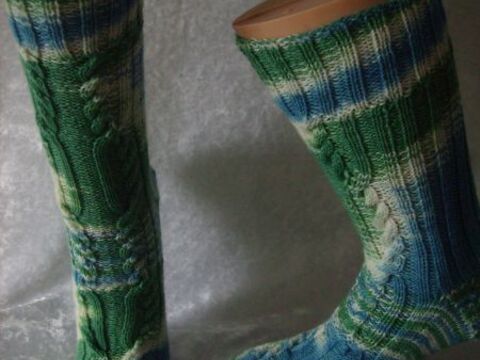 Sockenmuster rüber und nüber Größe 37 bis 46
