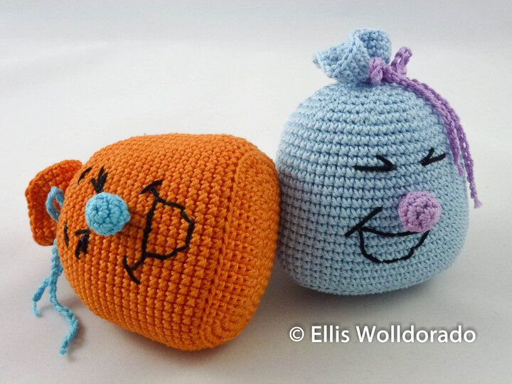 Bunter Lachsack, Gute-Laune-Amigurumi, Häkelanleitung