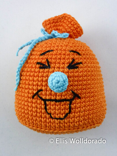 Bunter Lachsack, Gute-Laune-Amigurumi, Häkelanleitung