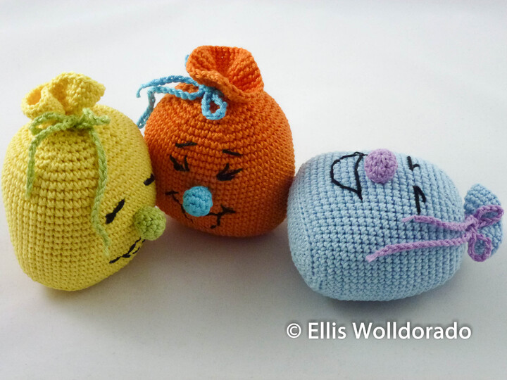 Bunter Lachsack, Gute-Laune-Amigurumi, Häkelanleitung