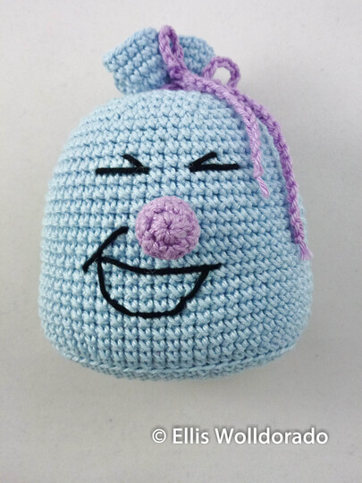 Bunter Lachsack, Gute-Laune-Amigurumi, Häkelanleitung