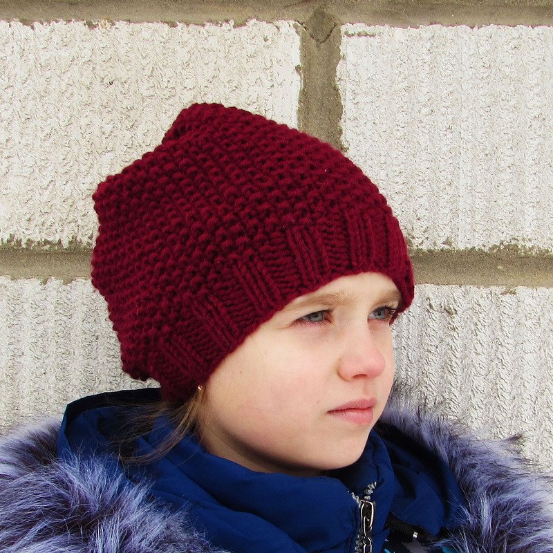 Hat pattern knitted - Image 3