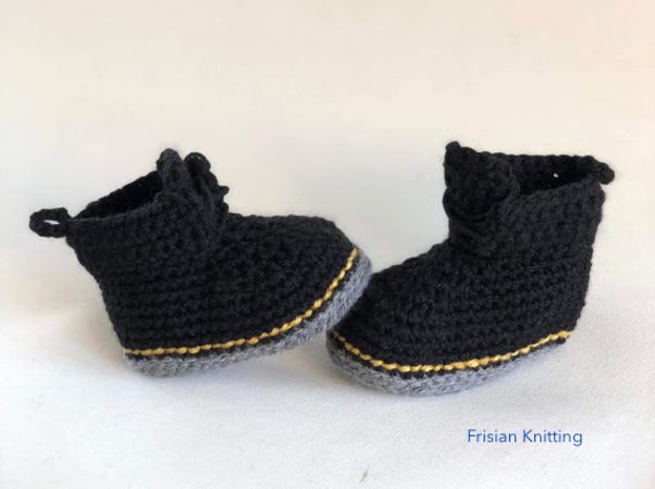 Haakpatroon Dr. Martens baby Boots