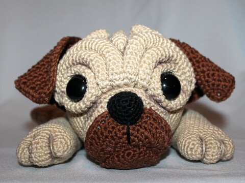 Mops Milo Häkelanleitung - Amigurumi Hund, PDF Deutsch & Englisch