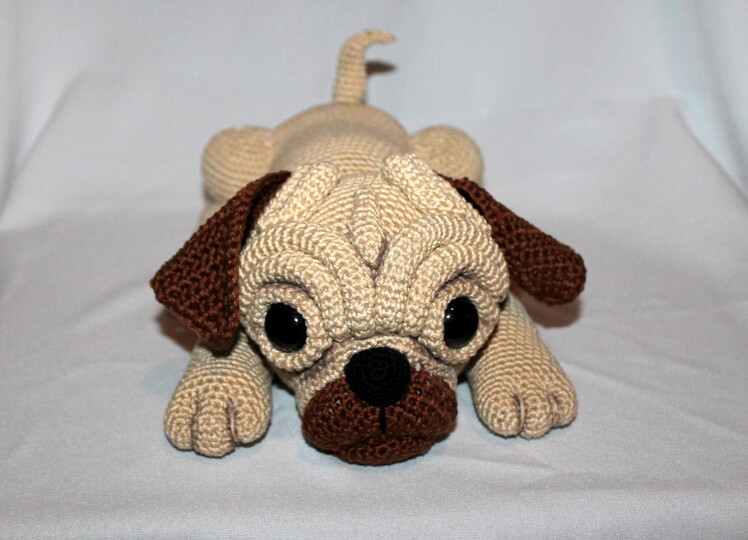 Mops Milo Häkelanleitung - Amigurumi Hund, PDF Deutsch & Englisch