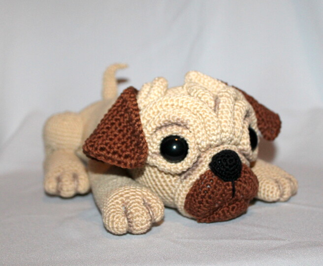 Mops Milo Häkelanleitung - Amigurumi Hund, PDF Deutsch & Englisch