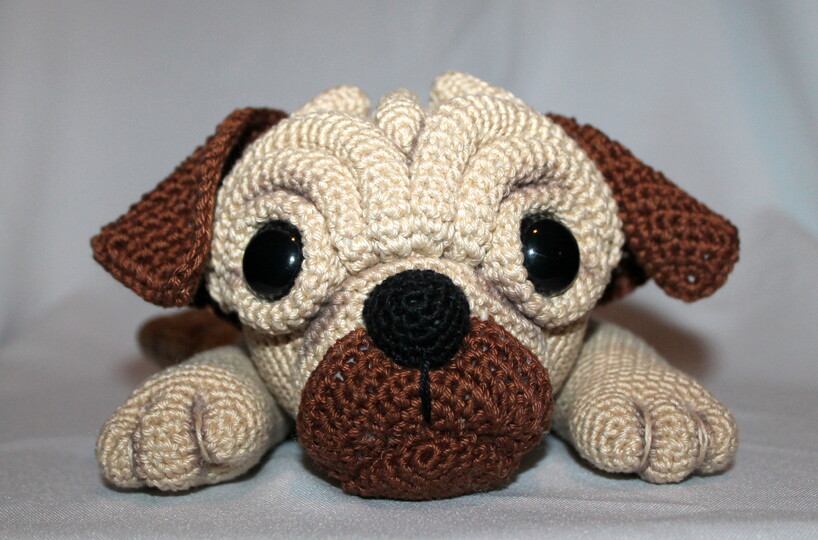 Mops Milo Häkelanleitung - Amigurumi Hund, PDF Deutsch & Englisch