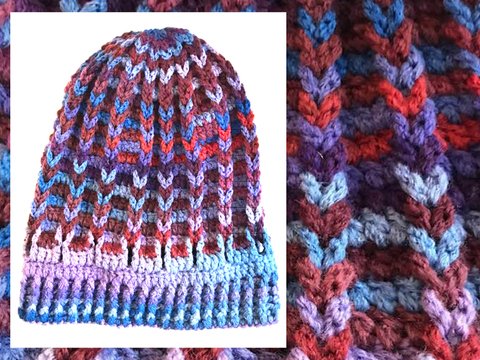 Verschlungener Beanie