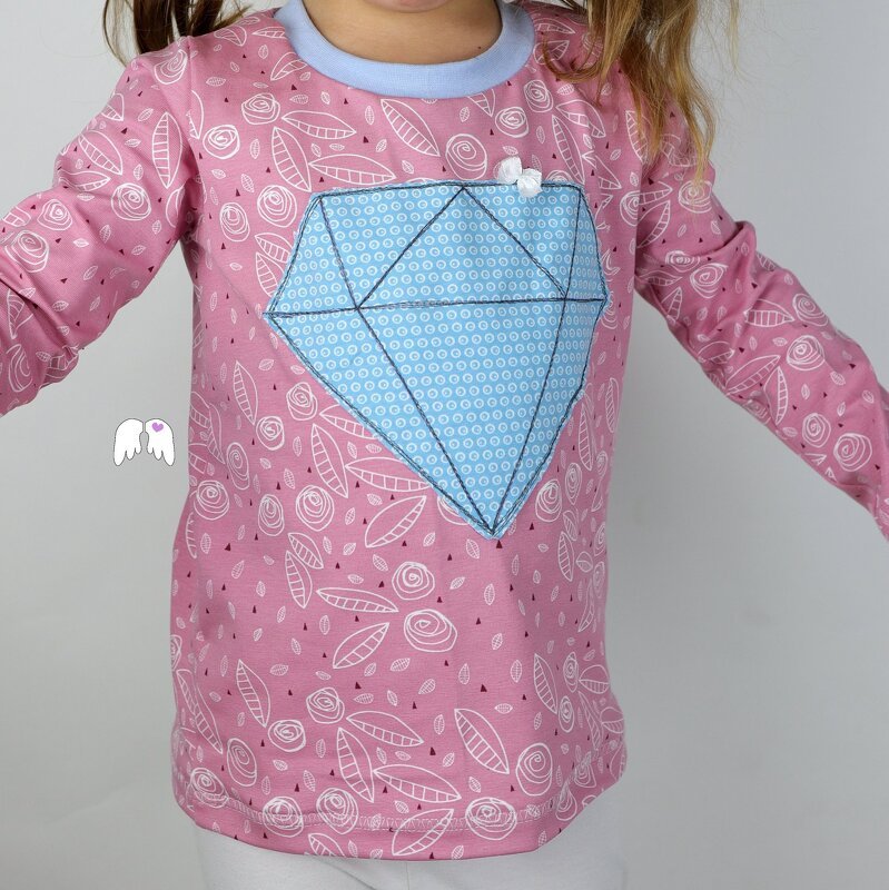 Diamond Shirt Gr. 86 - 164 Diamant Schnittmuster - Bild 2