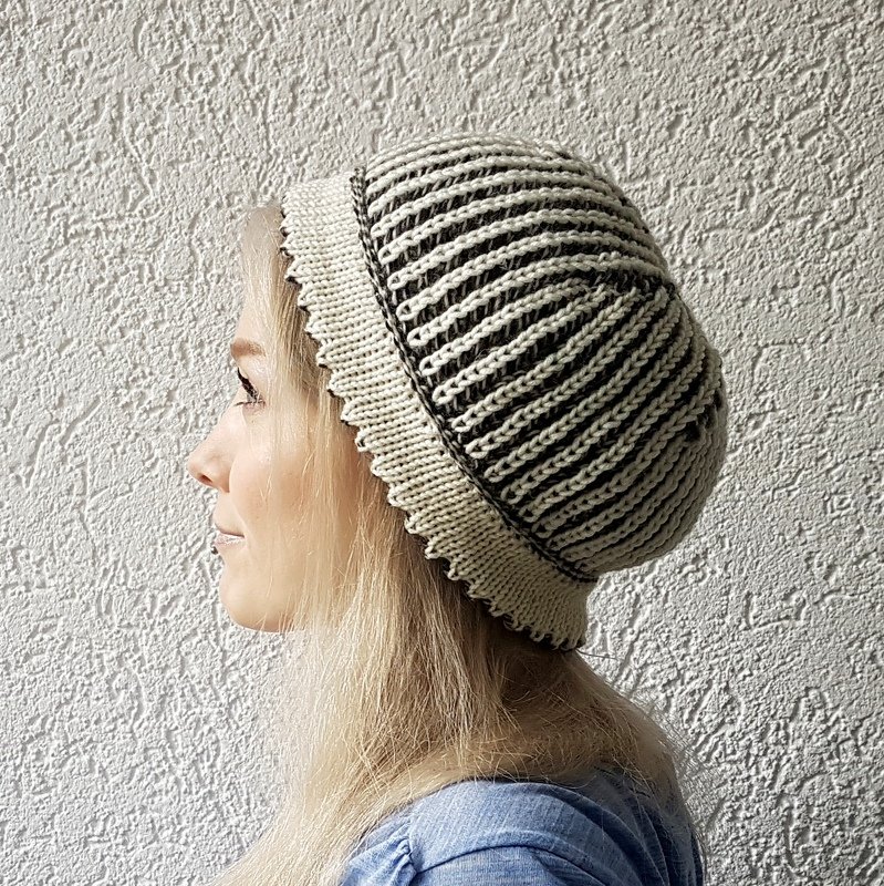 Wendemütze mit zweifarbigem Patentmuster - Bild 4