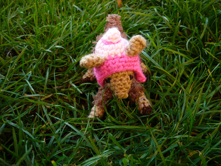 Häkelanleitung Lama sitzend Schlüsselanhänger / Geschankanhänger