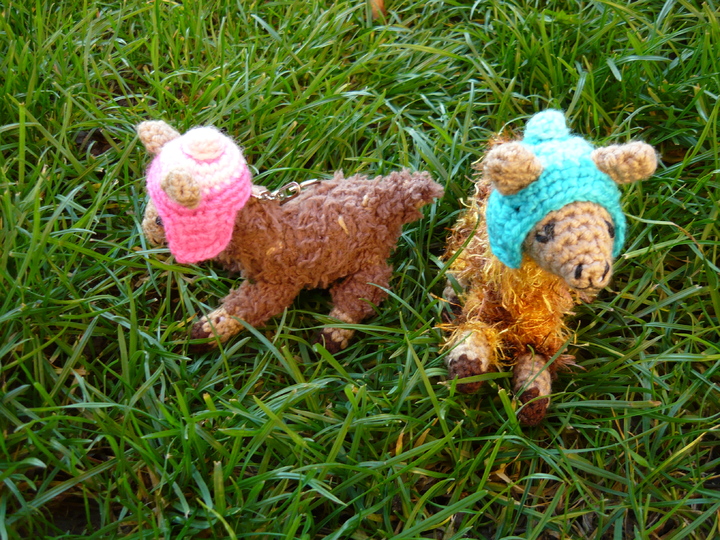 Häkelanleitung Lama sitzend Schlüsselanhänger / Geschankanhänger