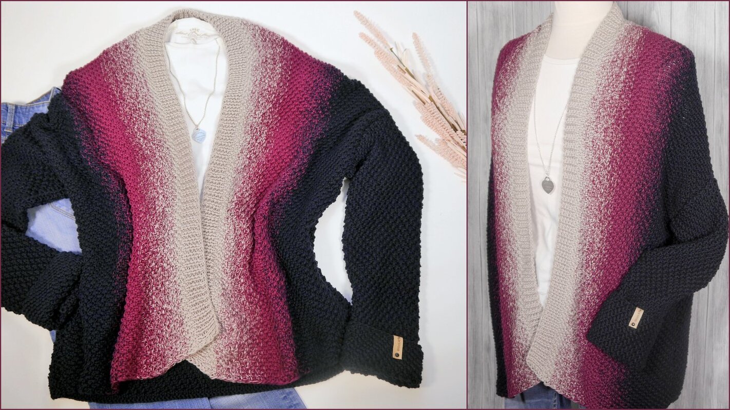 Strickanleitung - Cardigan GRADICOLOR - Farbverlauf - No.213 - Bild 6