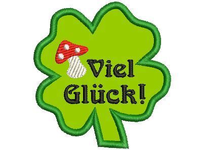 Stickdatei Applikation Glücksbringer 3erlei für den 10x10cm Rahmen - Bild 3