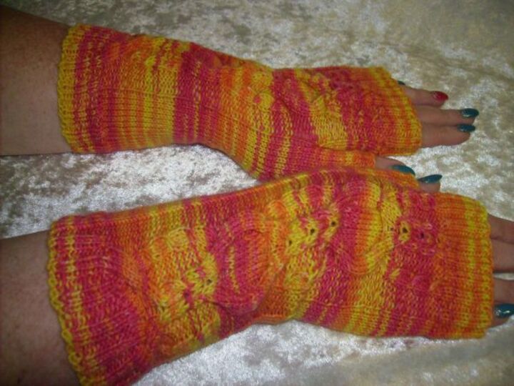 Handstulpen Abendrot