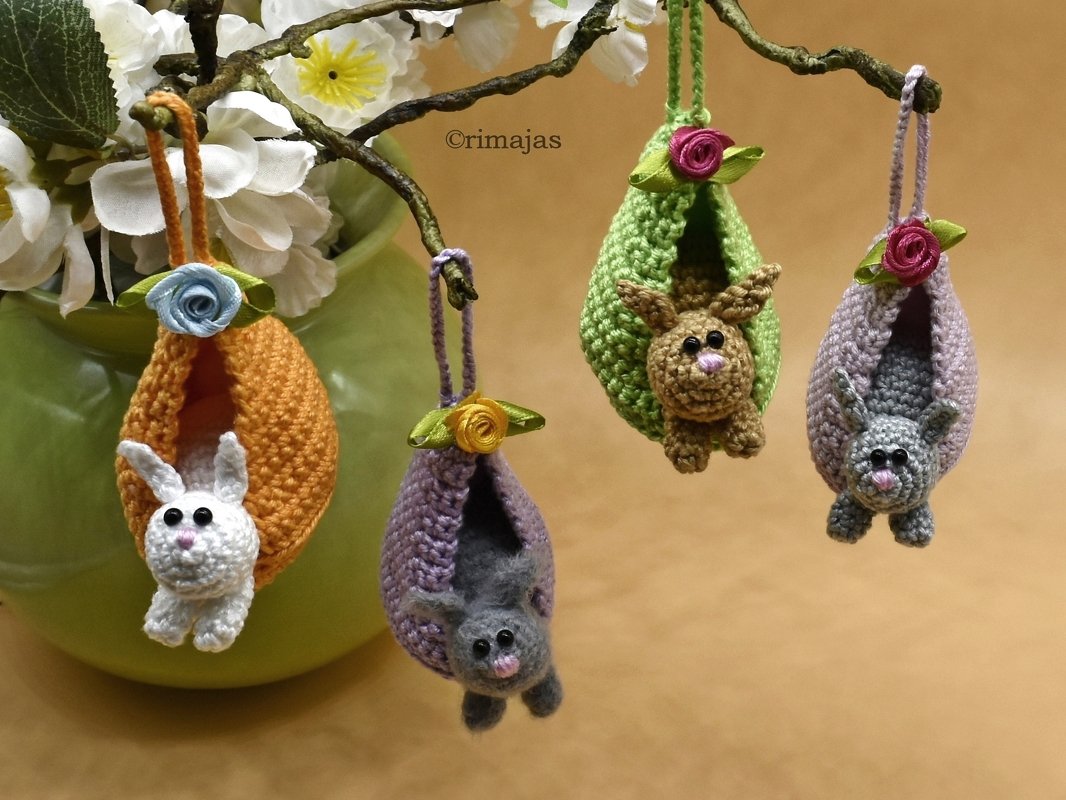 Häkelanleitung - "Häschen-Anhänger" - Ideal für Wollreste! - Bild 4