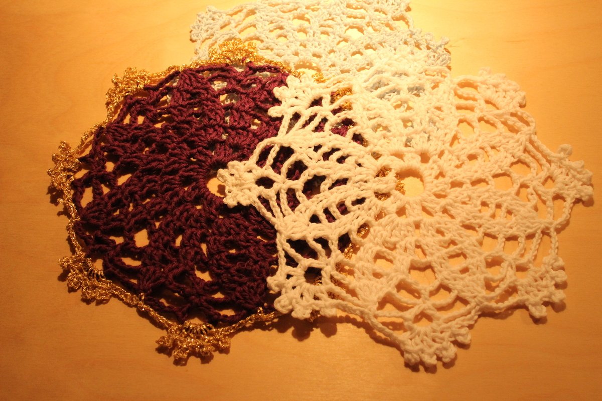 Häkelanleitung Deckchen Sternkristall