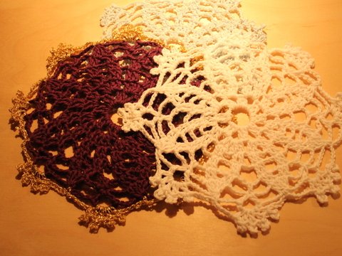 Häkelanleitung Deckchen Sternkristall