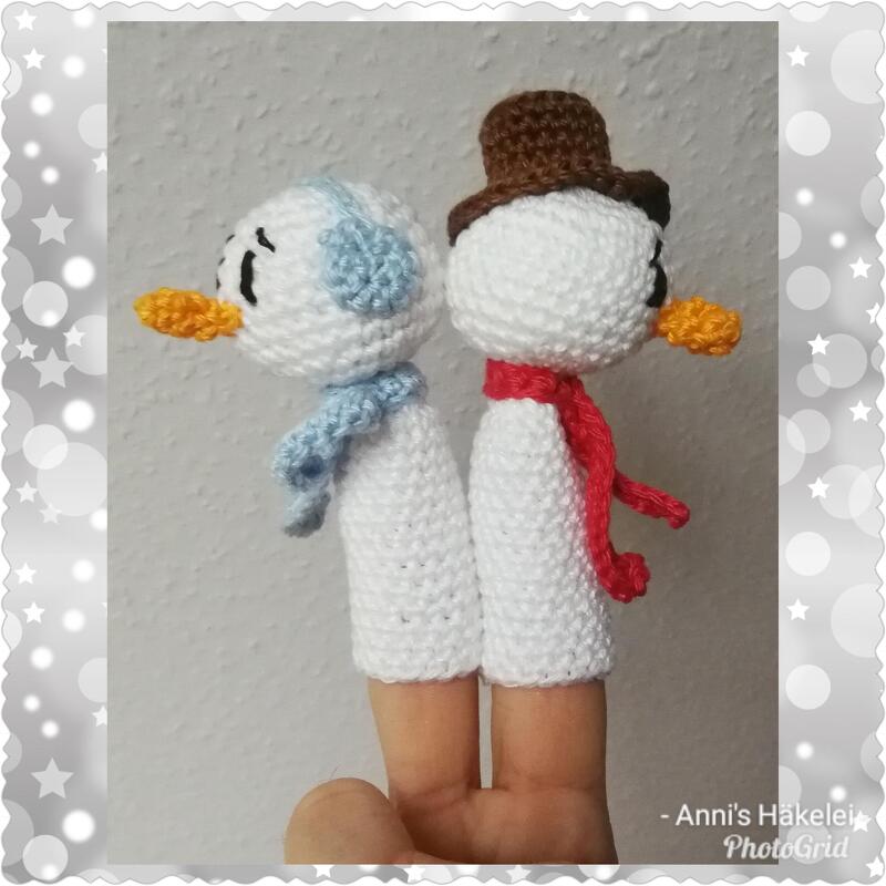 Der Schneemann als Fingerpuppe oder ein frostiger Naschhalter :-) - Bild 2