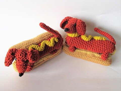 Häkelanleitung: Hot Dogs