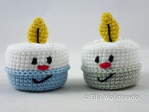 Teelicht Theo, kleine Deko-Kerze, Amigurumi, Häkelanleitung