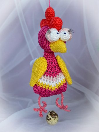 Sparset Gockel Glupschi Kantenhocker und Familie Glubschi als bunte Anhänger Frühling Ostern