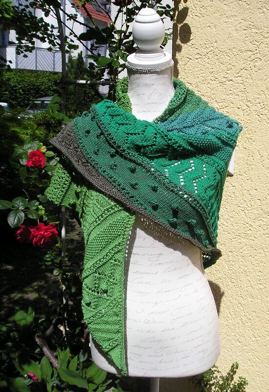 Strickanleitung Dreieckstuch "Grünland"