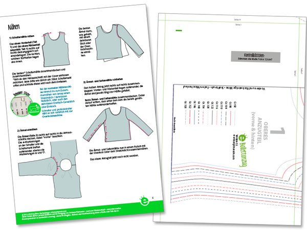 leotard pattern ballet suit girls • sewing PDF • sizes EU 92 - 158 (= US 2-13)