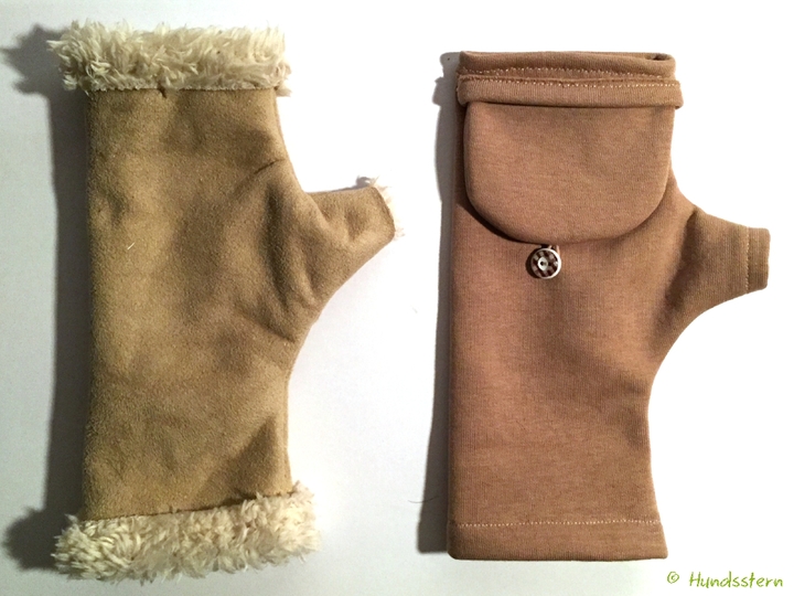 KIM fingerless gloves + optional mitten flap 5 sizes sewing pattern