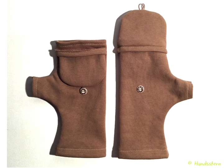 KIM fingerlose Handschuhe + optionale Klappe 5 Größen Nähanleitung+Schnitt