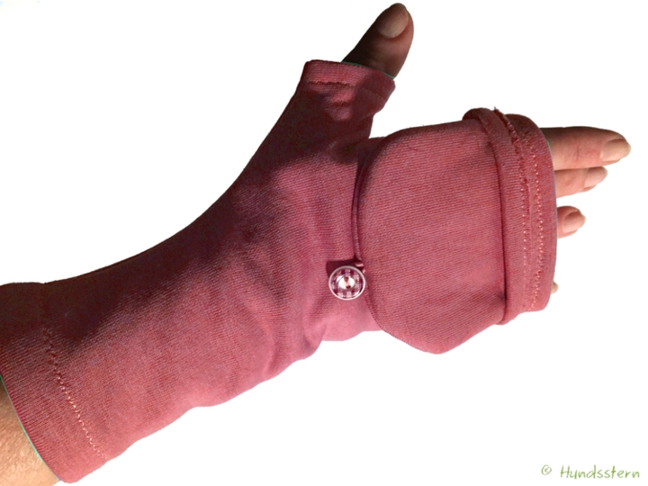 KIM fingerlose Handschuhe + optionale Klappe 5 Größen Nähanleitung+Schnitt