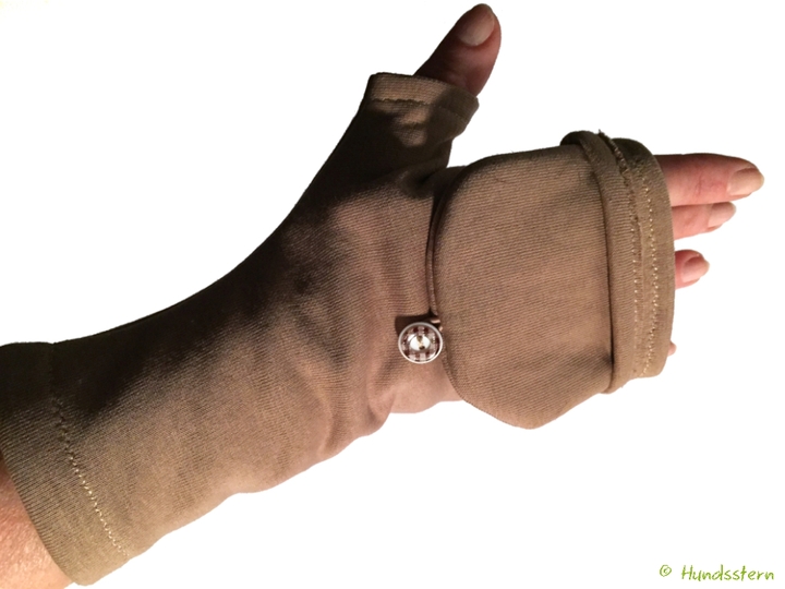 KIM fingerlose Handschuhe + optionale Klappe 5 Größen Nähanleitung+Schnitt