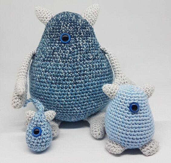 Niedliche Monster-Familie, 3-in-1