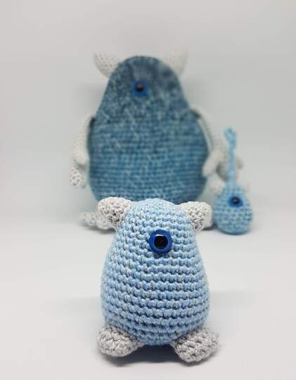 Niedliche Monster-Familie, 3-in-1