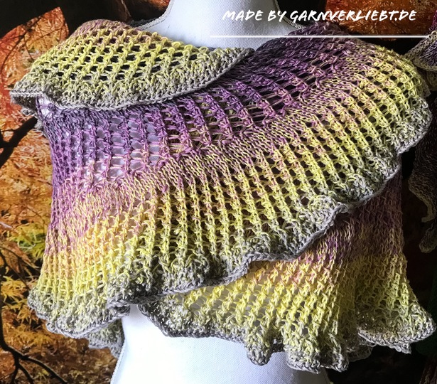 Halbmondtuch `Herzmuschel