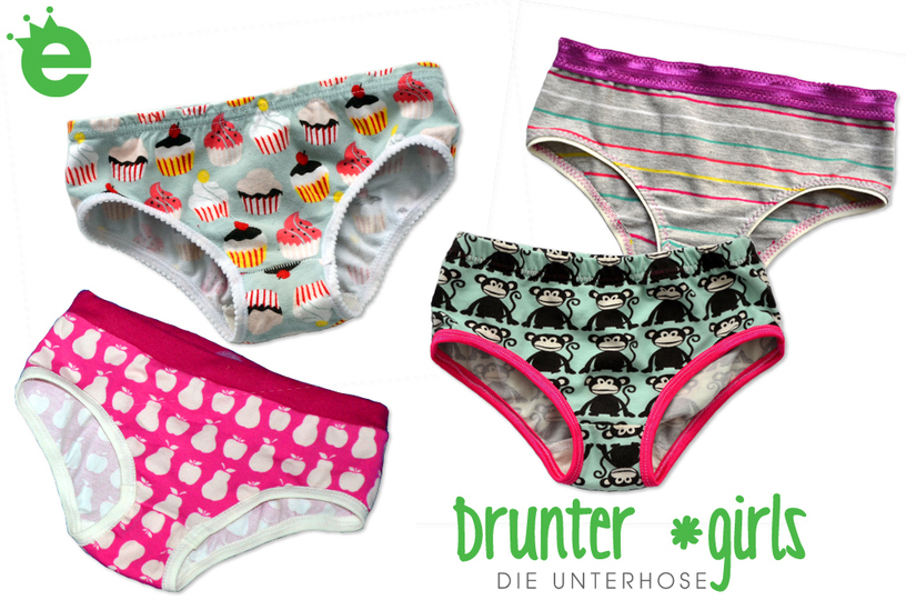 Undies girls sewing pattern • sizes EU 74 – 152 / US 9M - 12 years