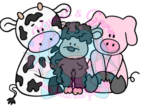 Plotterdatei Animalfriends Friends