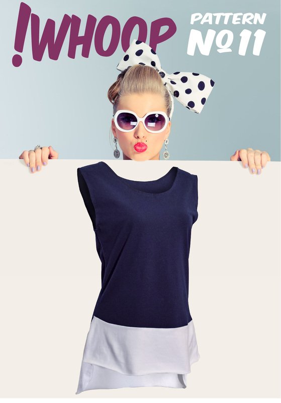 !WHOOP NO 11 TOP Schnittmuster &amp; Nähanleitung GR. 32-46