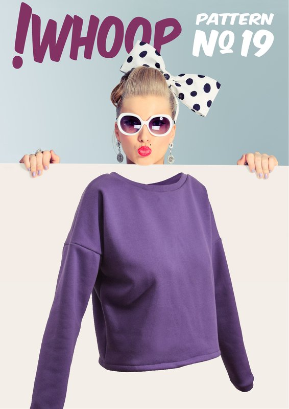 !WHOOP NO 19 Pulli Schnittmuster &amp; Nähanleitung GR. 32-46