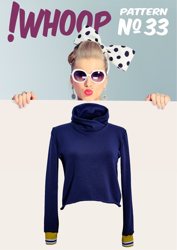 !WHOOP NO 33 Pullover SCHNITTMUSTER,NÄHANLEITUNG GR. 32-46