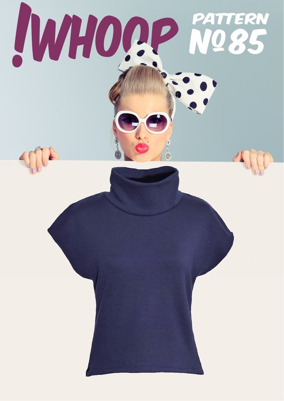 !WHOOP NO 85 Pullunder SCHNITTMUSTER, Anleitung GR. 32-46