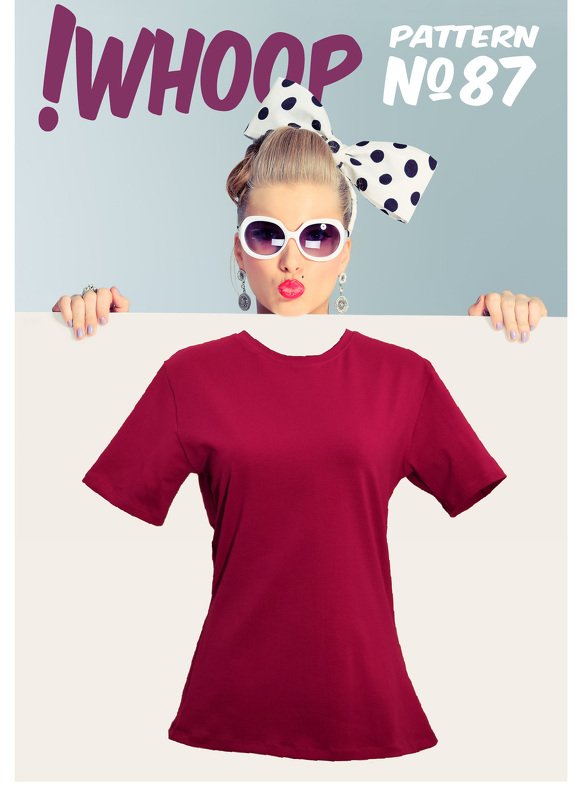 !WHOOP NO 87 T-SHIRT SCHNITTMUSTER, Nähanleitung GR. 32-46