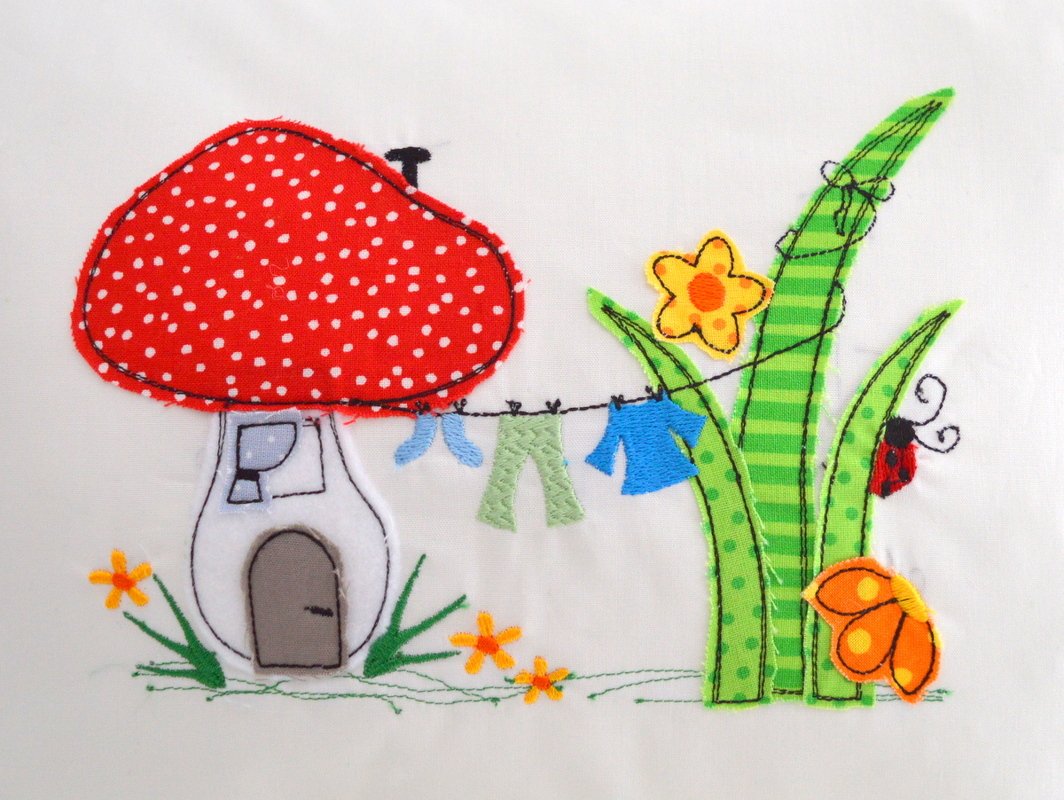 Stickdatei Zwergenheimat 13x18cm